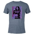 thumbnail image 1 of Marvel Hawkeye Kate Bishop Purple Poster - Short Sleeve Blended T-Shirt for Adults – Customized-Navy Heather, 1 of 5