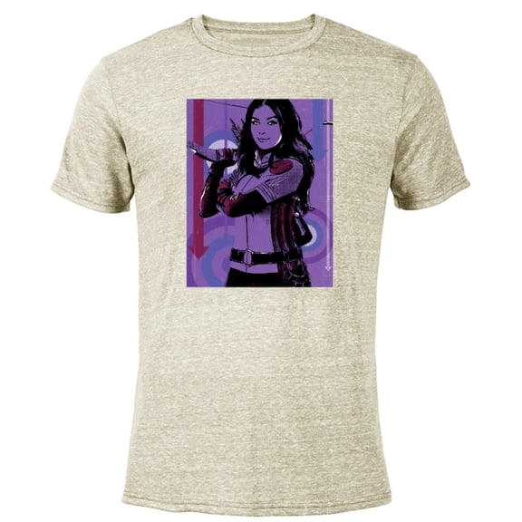 Marvel Hawkeye Kate Bishop Purple Poster - Short Sleeve Blended T-Shirt for Adults – Customized-Yellow