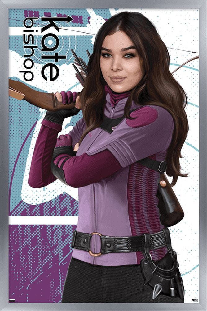 Marvel Hawkeye - Kate Bishop Wall Poster, 14.725" x 22.375", Framed