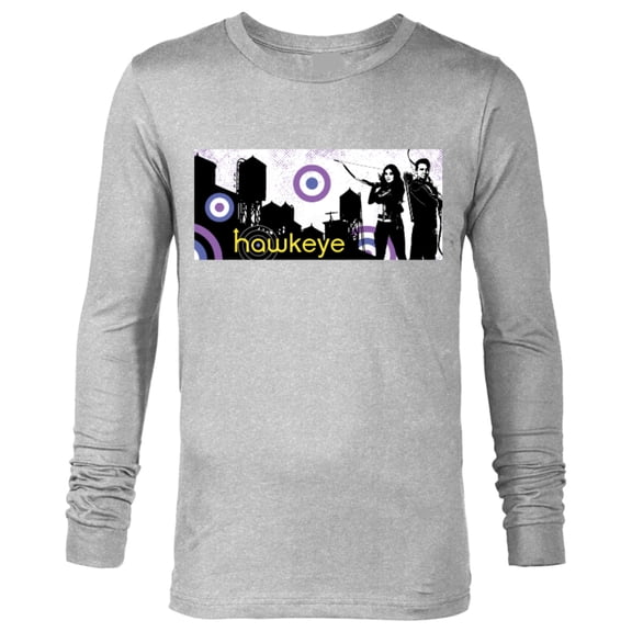 Marvel Hawkeye Kate Bishop and Clint Barton Banner - Long Sleeve T-Shirt for Men – Customized-Athletic Heather