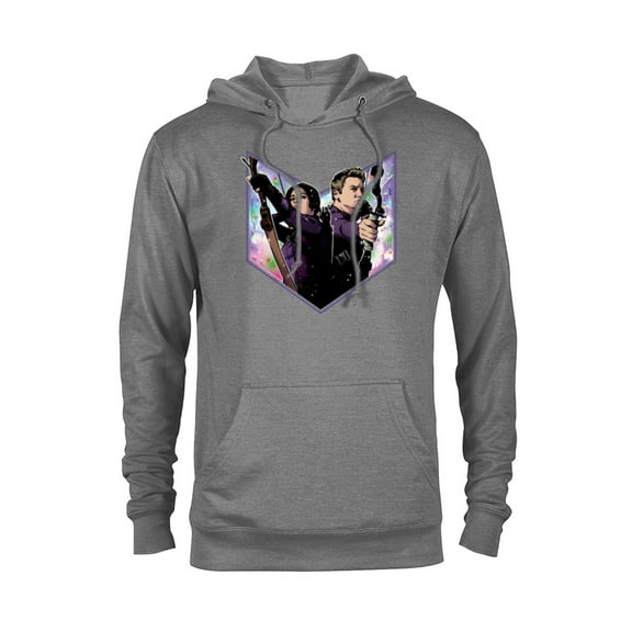 Marvel Hawkeye Kate Clint Lucky the Pizza Dog Holiday - Pullover Hoodie for Adults – Customized-Graphite Heather