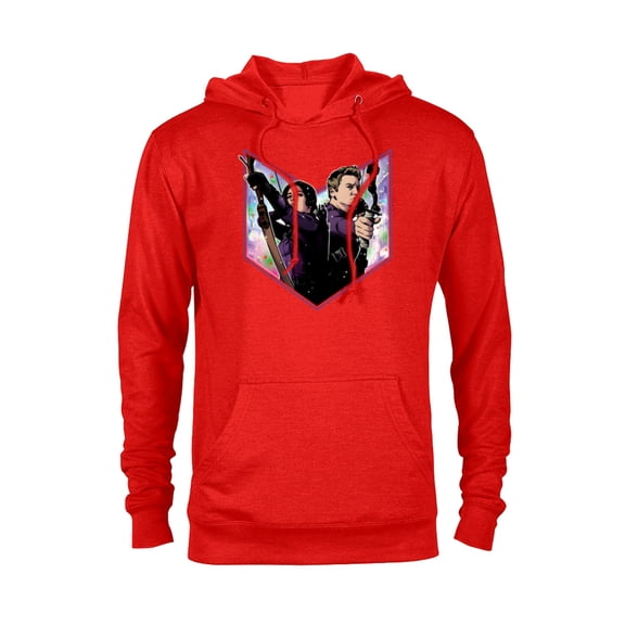 Marvel Hawkeye Kate Clint Lucky the Pizza Dog Holiday - Pullover Hoodie for Adults – Customized-Red Heather