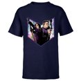 thumbnail image 1 of Marvel Hawkeye Kate Clint Lucky the Pizza Dog Holiday - Short Sleeve T-Shirt for Kids – Customized-Navy, 1 of 5