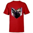 thumbnail image 1 of Marvel Hawkeye Kate Clint Lucky the Pizza Dog Holiday - Short Sleeve T-Shirt for Kids – Customized-Red, 1 of 5