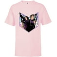 thumbnail image 1 of Marvel Hawkeye Kate Clint Lucky the Pizza Dog Holiday - Short Sleeve T-Shirt for Kids – Customized-Soft Pink, 1 of 5