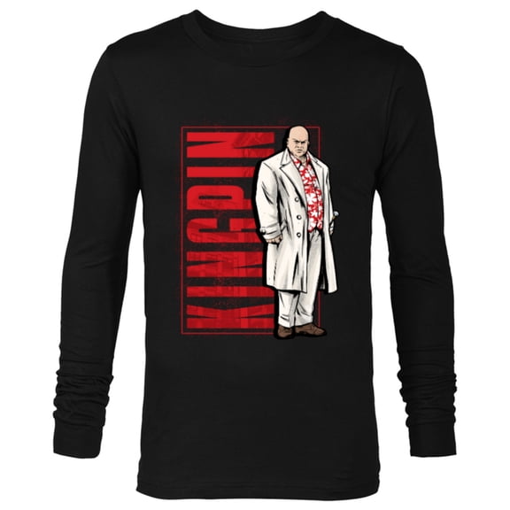 Marvel Hawkeye Kingpin Wilson Fisk - Long Sleeve T-Shirt for Men - Customized-Black