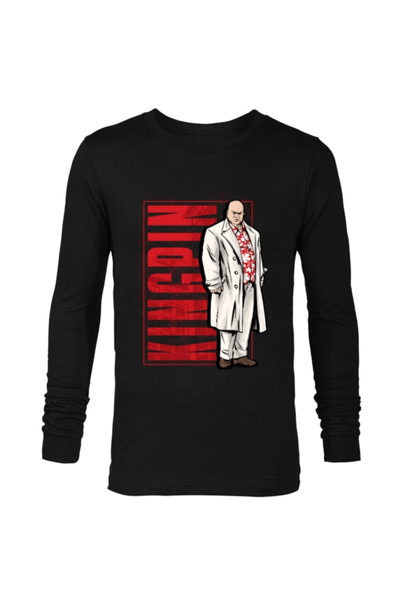 Hawkeye Kingpin Wilson Fisk - Long Sleeve T-Shirt for Men - Customized-Black