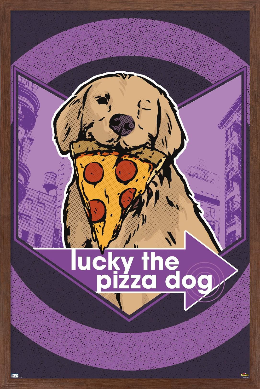 Marvel Hawkeye - Lucky (Pizza Dog) Graphic Wall Poster, 22.375" x 34" Framed