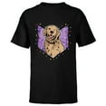 thumbnail image 1 of Marvel Hawkeye Lucky the Pizza Dog Holiday Lights - Short Sleeve T-Shirt for Kids – Customized-Black, 1 of 5