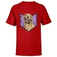 thumbnail image 1 of Marvel Hawkeye Lucky the Pizza Dog Holiday Lights - Short Sleeve T-Shirt for Kids – Customized-Red, 1 of 5