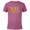 thumbnail image 1 of Marvel Hawkeye NYC LARPers Come Fight With Us - Short Sleeve Blended T-Shirt for Adults – Customized-Purple, 1 of 5
