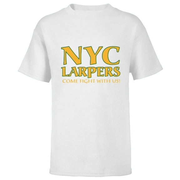 Marvel Hawkeye NYC LARPers Come Fight With Us - Short Sleeve T-Shirt for Kids – Customized-White