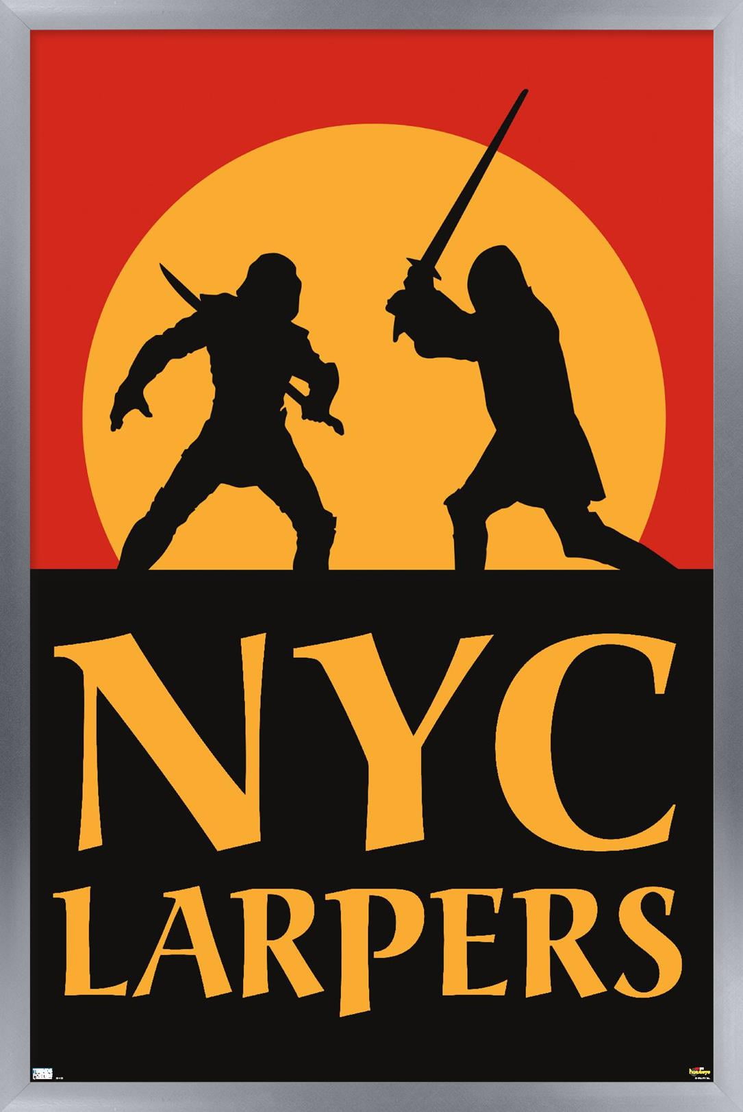 Marvel Hawkeye - NYC LARPers Wall Poster, 22.375" x 34" Framed