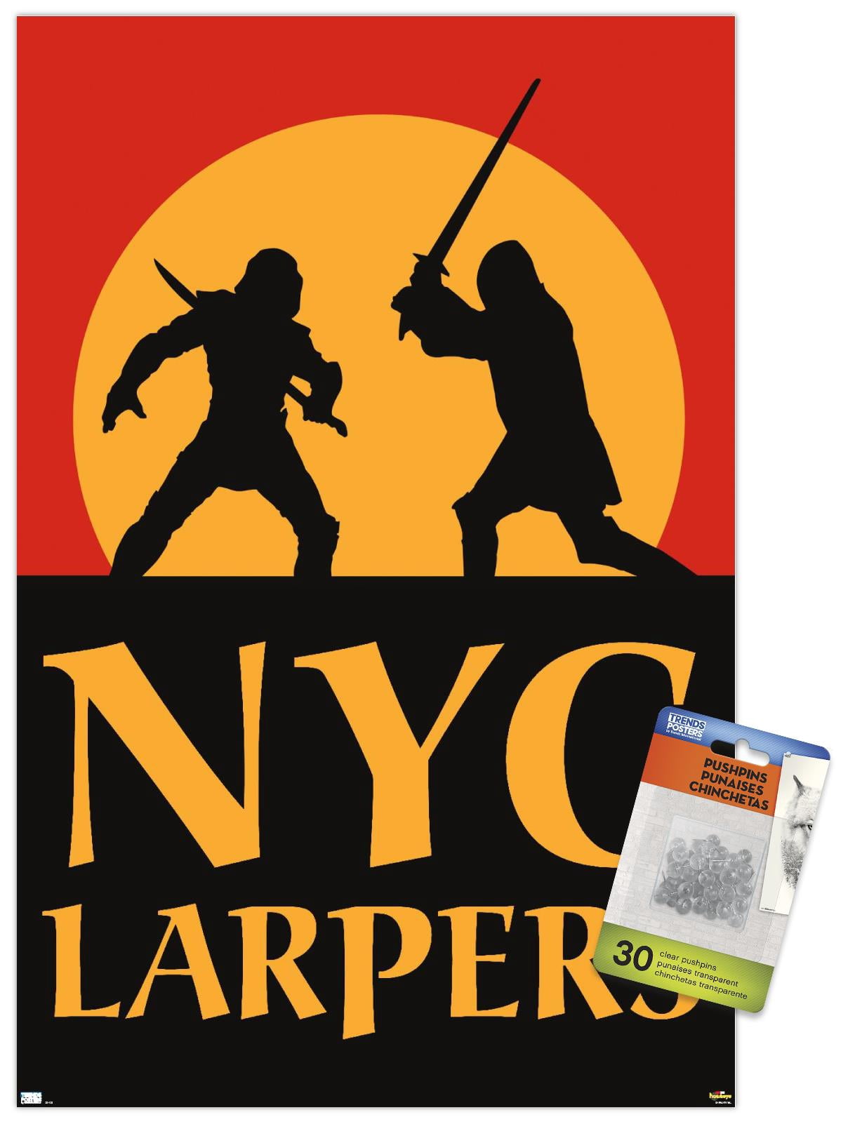 Marvel Hawkeye - NYC LARPers Wall Poster with Push Pins, 14.725" x 22.375"