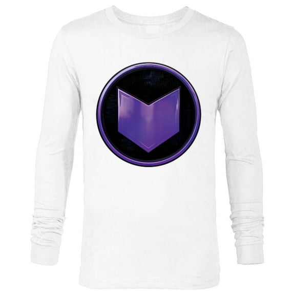 Marvel Hawkeye Purple Arrow Logo - Long Sleeve T-Shirt for Men – Customized-White