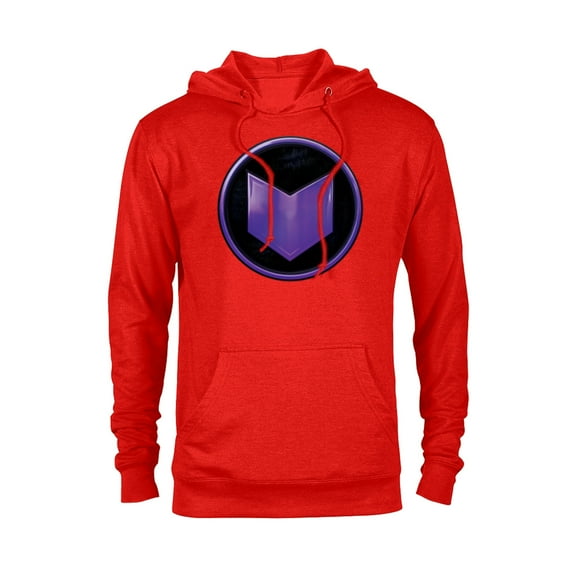 Marvel Hawkeye Purple Arrow Logo - Pullover Hoodie for Adults – Customized-Red Heather