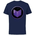 thumbnail image 1 of Marvel Hawkeye Purple Arrow Logo - Short Sleeve Cotton T-Shirt for Adults - Customized-Navy, 1 of 5