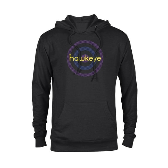 Marvel Hawkeye Purple Target - Pullover Hoodie for Adults – Customized-Black