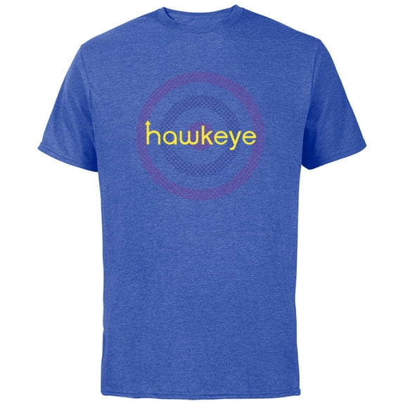 Marvel Hawkeye Purple Target - Short Sleeve Cotton T-Shirt for Adults - Customized-Royal Heather