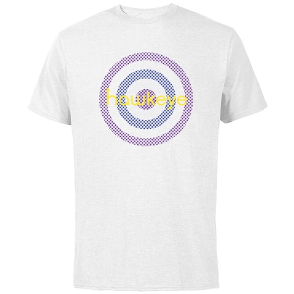 Marvel Hawkeye Purple Target - Short Sleeve Cotton T-Shirt for Adults - Customized-White