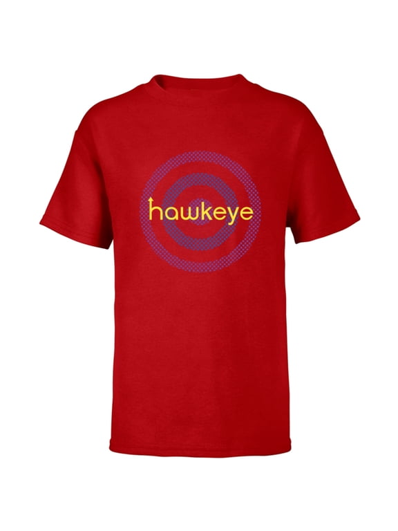 Hawkeye Purple Target - Short Sleeve T-Shirt for Kids – Customized-Red