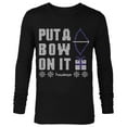 thumbnail image 1 of Marvel Hawkeye Put A Bow On It Holiday - Long Sleeve T-Shirt for Men – Customized-Black, 1 of 5