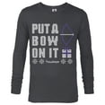 thumbnail image 1 of Marvel Hawkeye Put A Bow On It Holiday - Long Sleeve T-Shirt for Men – Customized-Charcoal Heather, 1 of 5