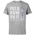 thumbnail image 1 of Marvel Hawkeye Put A Bow On It Holiday - Short Sleeve Cotton T-Shirt for Adults - Customized-Athletic Heather, 1 of 5