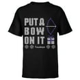 thumbnail image 1 of Marvel Hawkeye Put A Bow On It Holiday - Short Sleeve T-Shirt for Kids – Customized-Black, 1 of 5