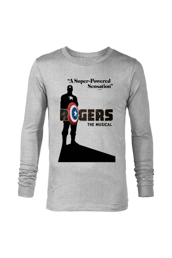 Hawkeye Rogers The Musical A Super Powered Sensation - Long Sleeve T-Shirt for Men – Customized-Athletic Heather