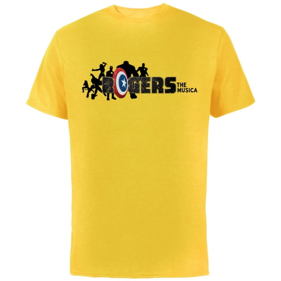 Marvel Hawkeye Rogers The Musical Avengers - Short Sleeve Cotton T-Shirt for Adults - Customized-Yellow