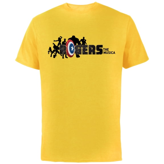 Marvel Hawkeye Rogers The Musical Avengers - Short Sleeve Cotton T-Shirt for Adults - Customized-Yellow