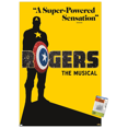 thumbnail image 1 of Marvel Hawkeye - Rogers The Musical Playbill Wall Poster with Pushpins, 22.375" x 34", 1 of 3