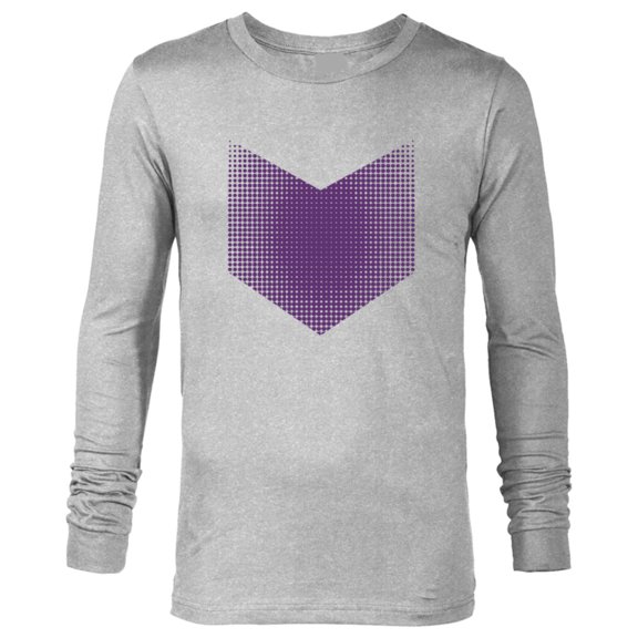Marvel Hawkeye Series Halftone Purple Arrow - Long Sleeve T-Shirt for Men – Customized-Athletic Heather