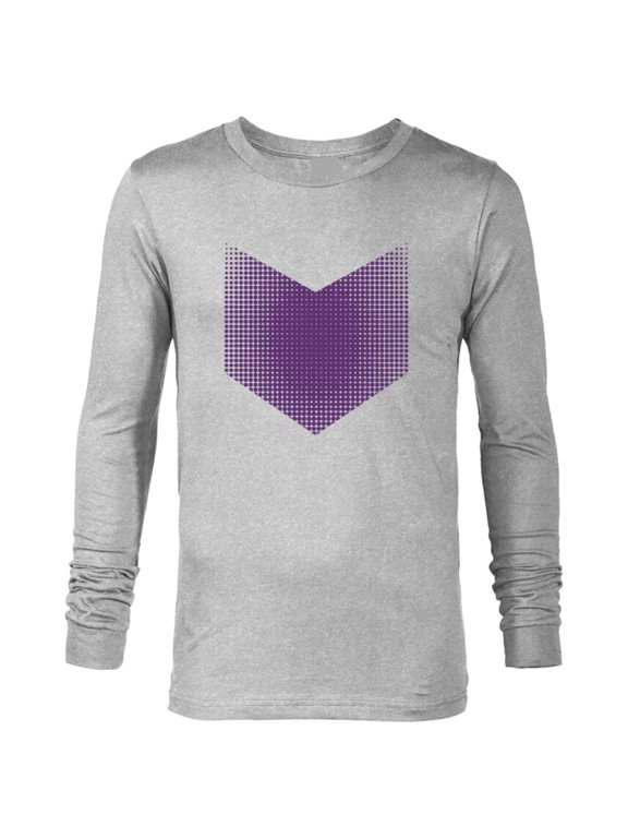 Hawkeye Series Halftone Purple Arrow - Long Sleeve T-Shirt for Men – Customized-Athletic Heather