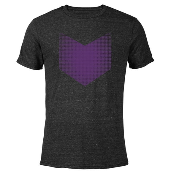 Marvel Hawkeye Series Halftone Purple Arrow - Short Sleeve Blended T-Shirt for Adults – Customized-Black