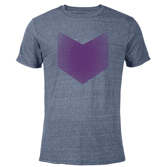 Marvel Hawkeye Series Halftone Purple Arrow - Short Sleeve Blended T-Shirt for Adults – Customized-Navy Heather