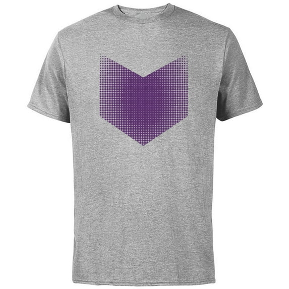 Marvel Hawkeye Series Halftone Purple Arrow - Short Sleeve Cotton T-Shirt for Adults - Customized-Athletic Heather