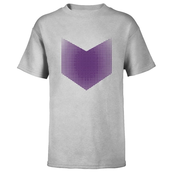 Marvel Hawkeye Series Halftone Purple Arrow - Short Sleeve T-Shirt for Kids – Customized-Athletic Heather