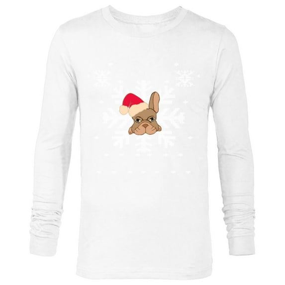 Marvel Hawkeye Snowflake Puppy Holiday - Long Sleeve T-Shirt for Men – Customized-White