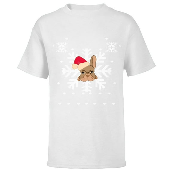 Marvel Hawkeye Snowflake Puppy Holiday - Short Sleeve T-Shirt for Kids – Customized-White