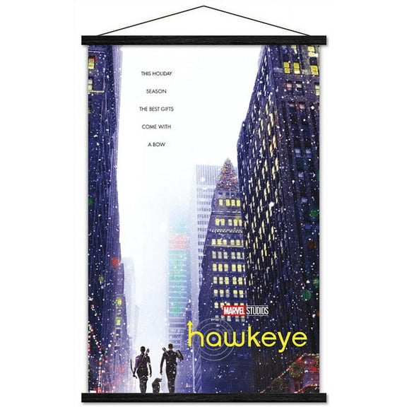 Marvel Hawkeye - Street One Sheet Wall Poster with Magnetic Frame, 22.375" x 34"