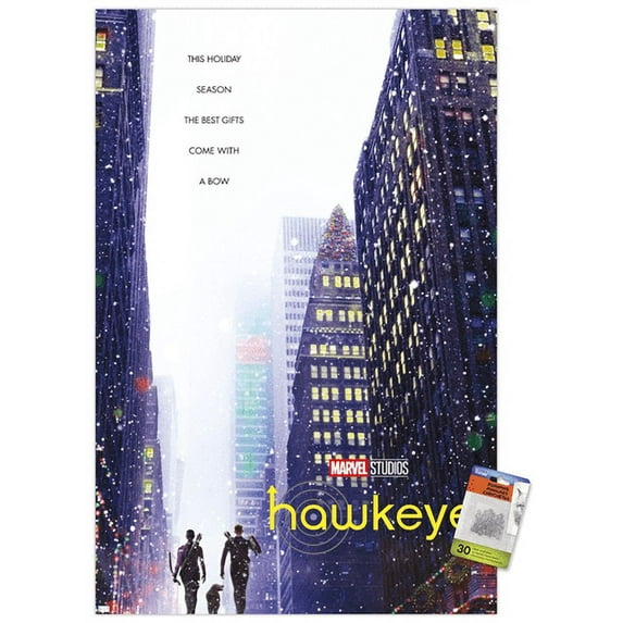Marvel Hawkeye - Street One Sheet Wall Poster with Pushpins, 22.375" x 34"