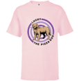 thumbnail image 1 of Marvel Hawkeye Target Lucky the Pizza Dog - Short Sleeve T-Shirt for Kids – Customized-Soft Pink, 1 of 5