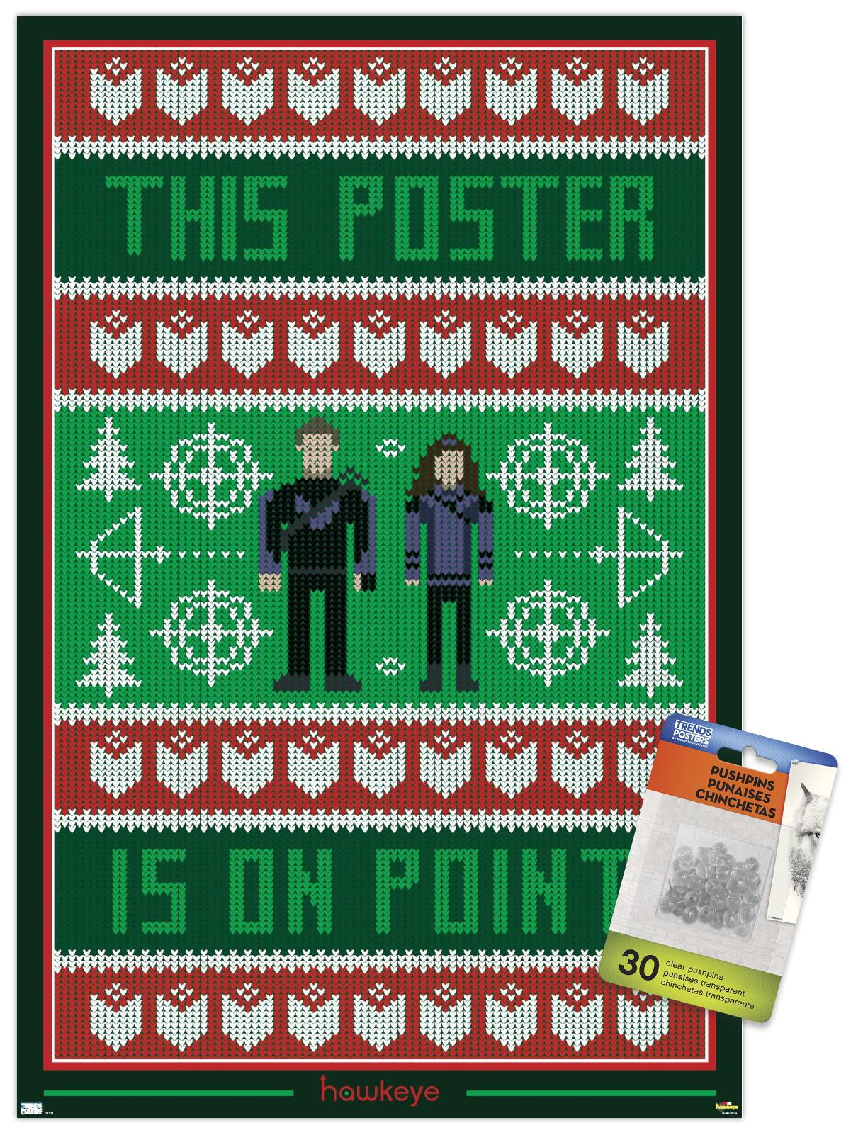 Marvel Hawkeye - This Poster Is On Point Wall Poster with Pushpins, 14.725" x 22.375"