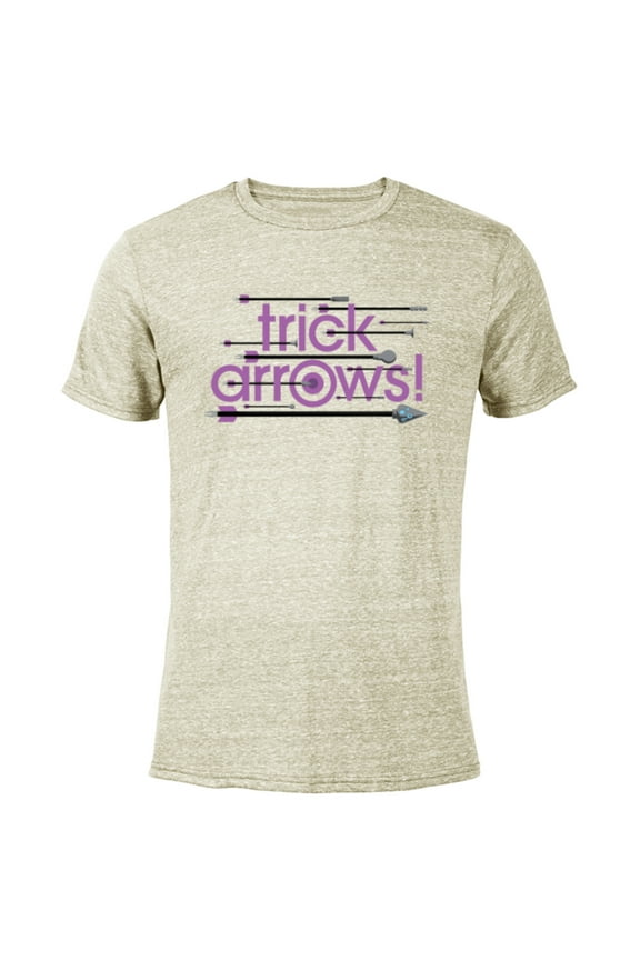 Hawkeye Trick Arrows - Short Sleeve Blended T-Shirt for Adults - Customized-Yellow