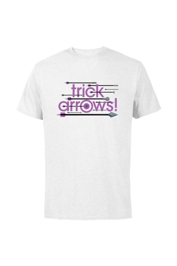 Hawkeye Trick Arrows - Short Sleeve Cotton T-Shirt for Adults - Customized-White