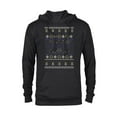 thumbnail image 1 of Marvel Hawkeye Ugly Christmas Sweater Holiday - Pullover Hoodie for Adults – Customized-Black, 1 of 5