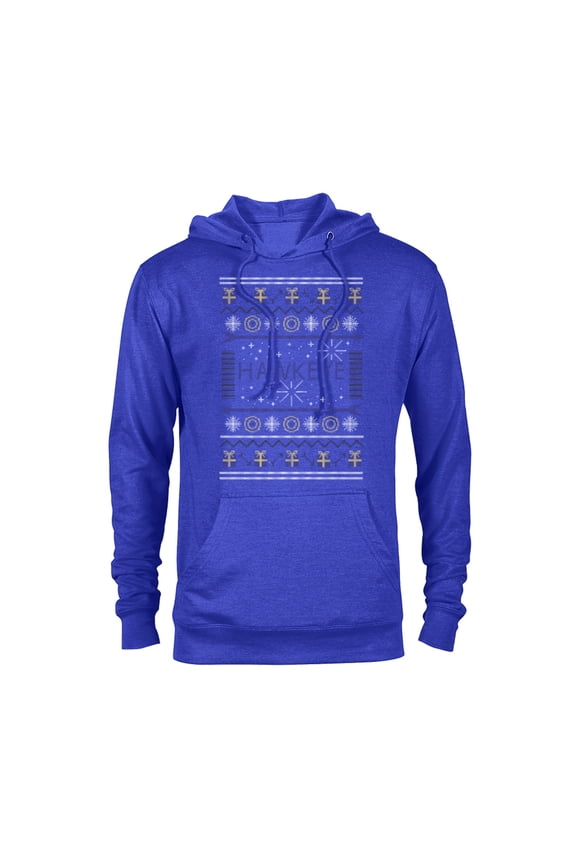Hawkeye Ugly Christmas Sweater Holiday - Pullover Hoodie for Adults – Customized-Royal Heather