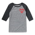 thumbnail image 1 of Marvel - Heart Valentine - Kids Raglan, 1 of 5